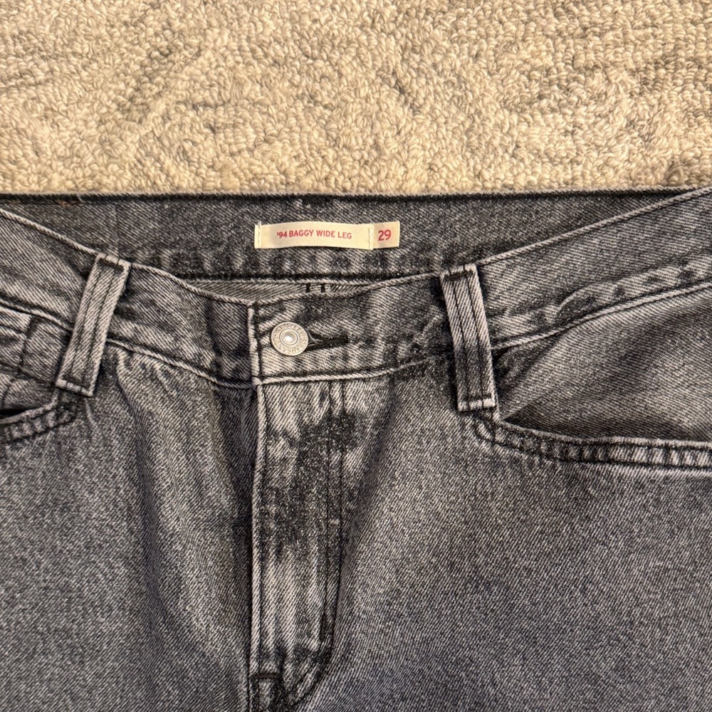 Levi's Black Wide Leg Women Jeans